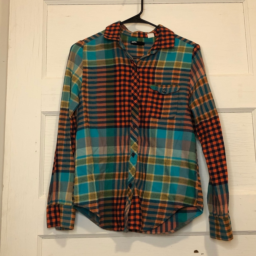 Colorful Flannel Top